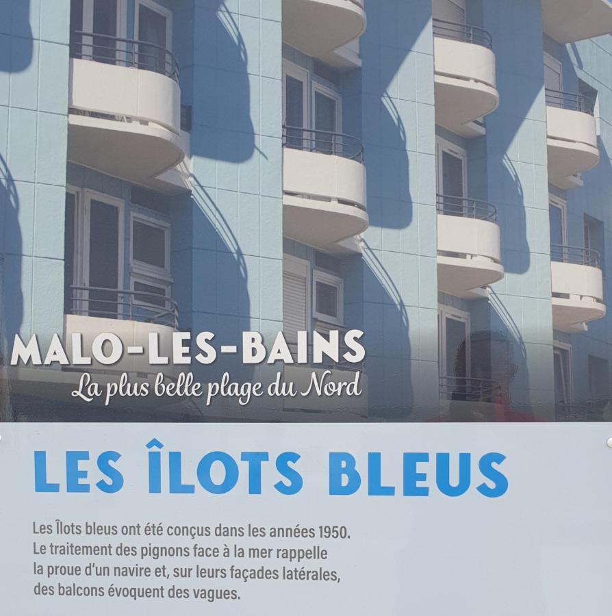 Studio Vue Mer Au Coeur De Malo Les Bains Pieds Dans L Eau Dunkirk Exterior photo